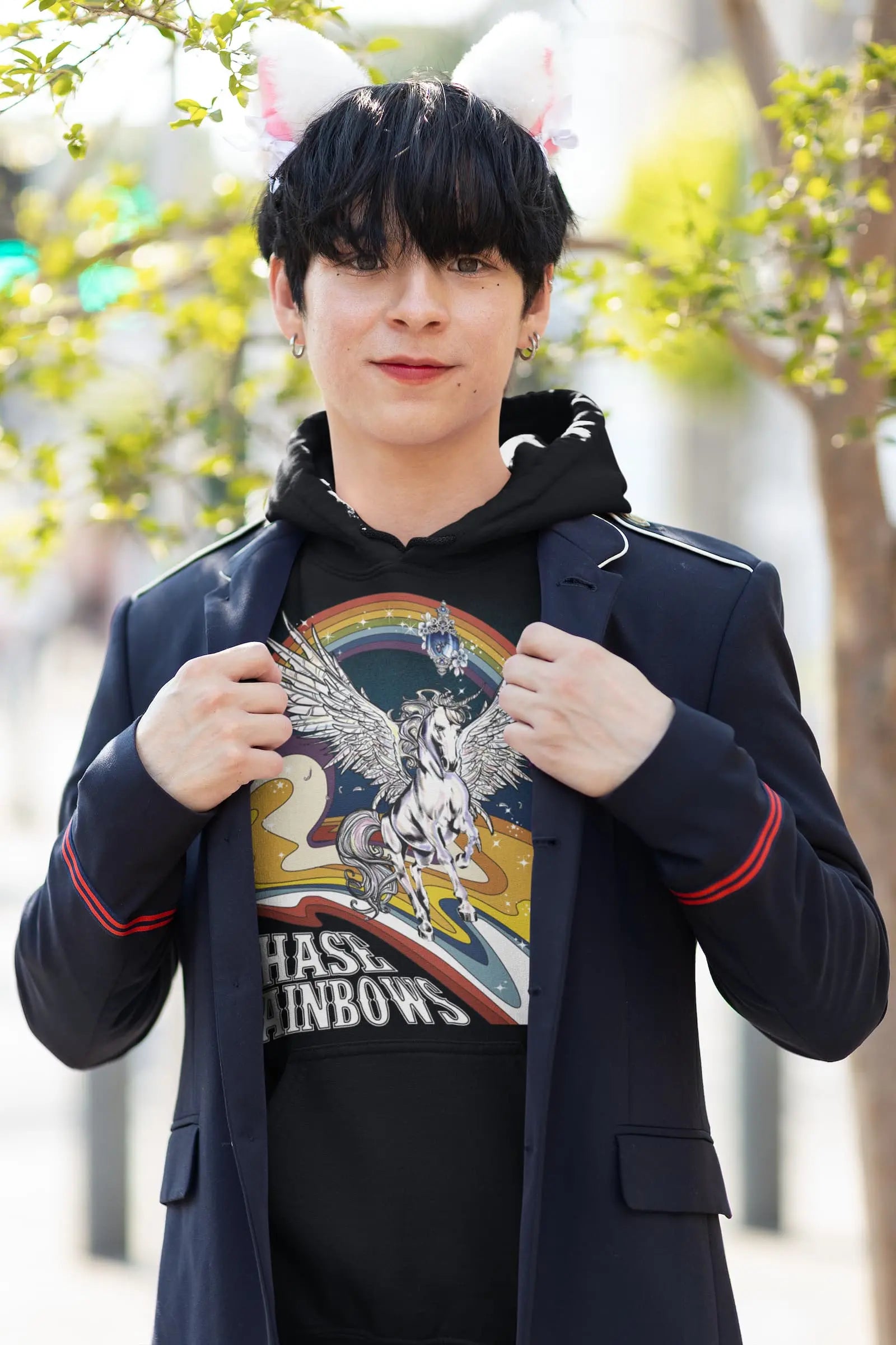 Unicorn Rainbow Graphic Tee Shirt, Hoodie Sweatshirt