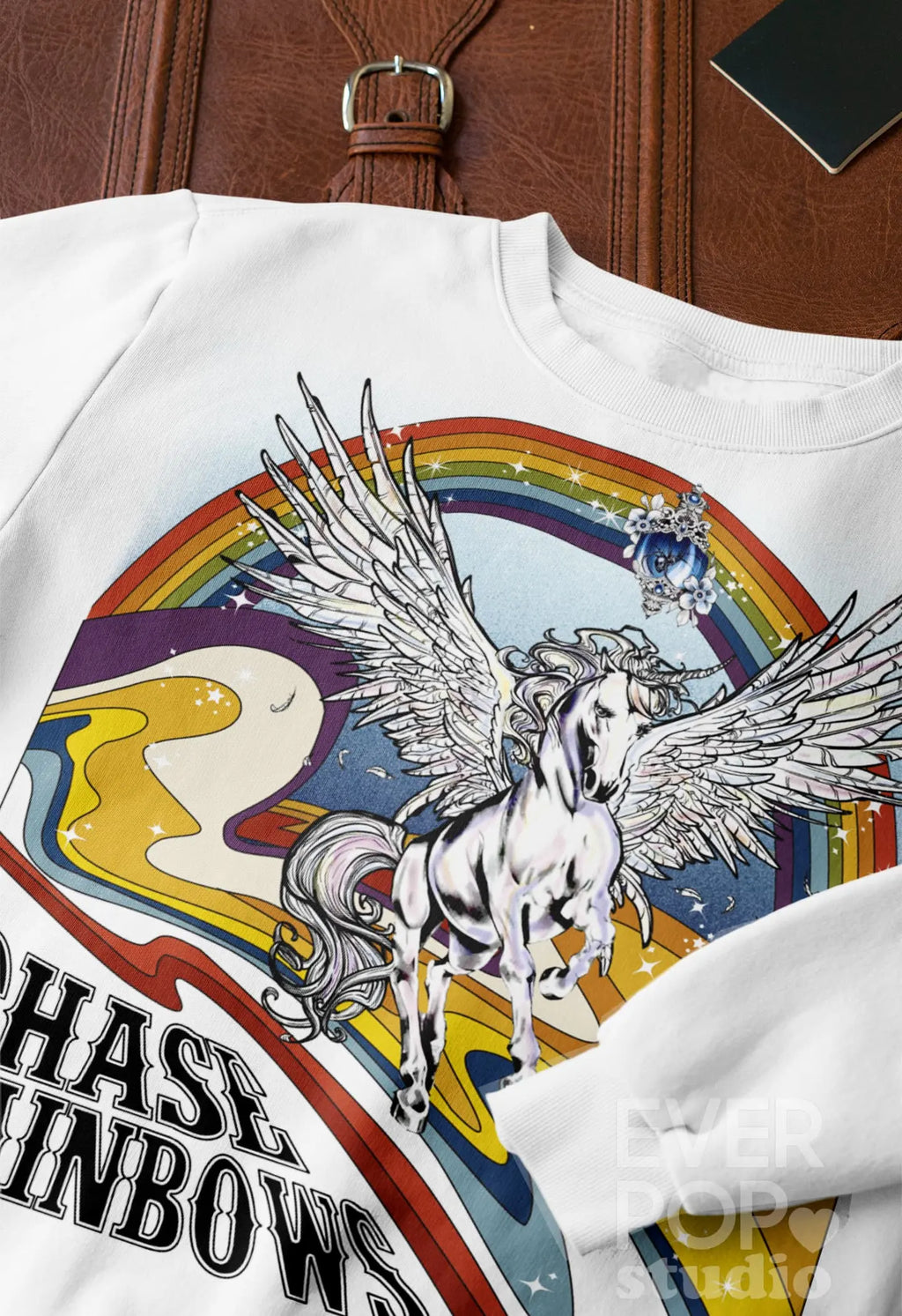 Unicorn Rainbow Graphic Tee Shirt, Hoodie Sweatshirt