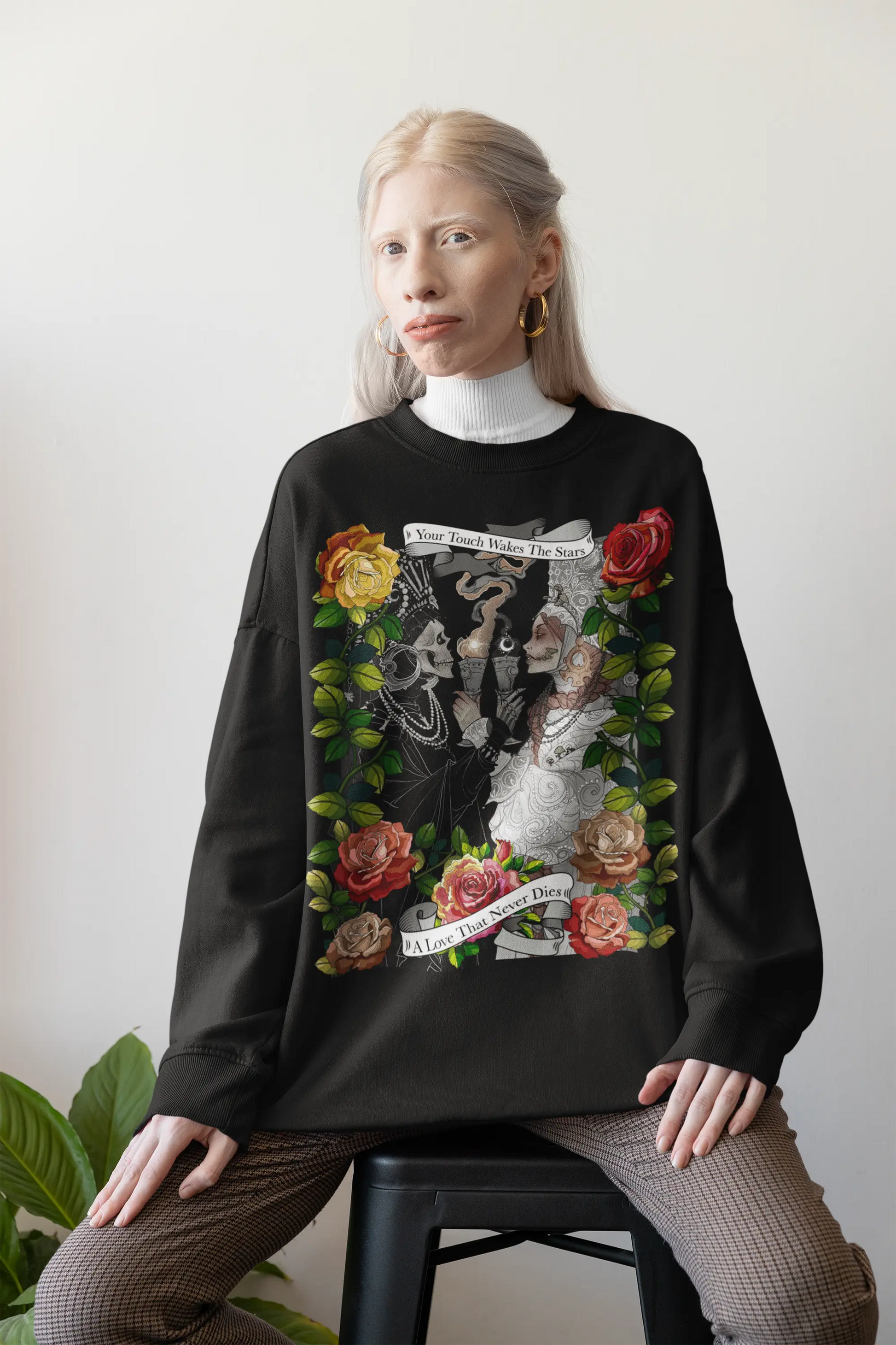 Skeleton Bride  Wedding Graphic Tee Shirt, Hoodie Sweatshirt