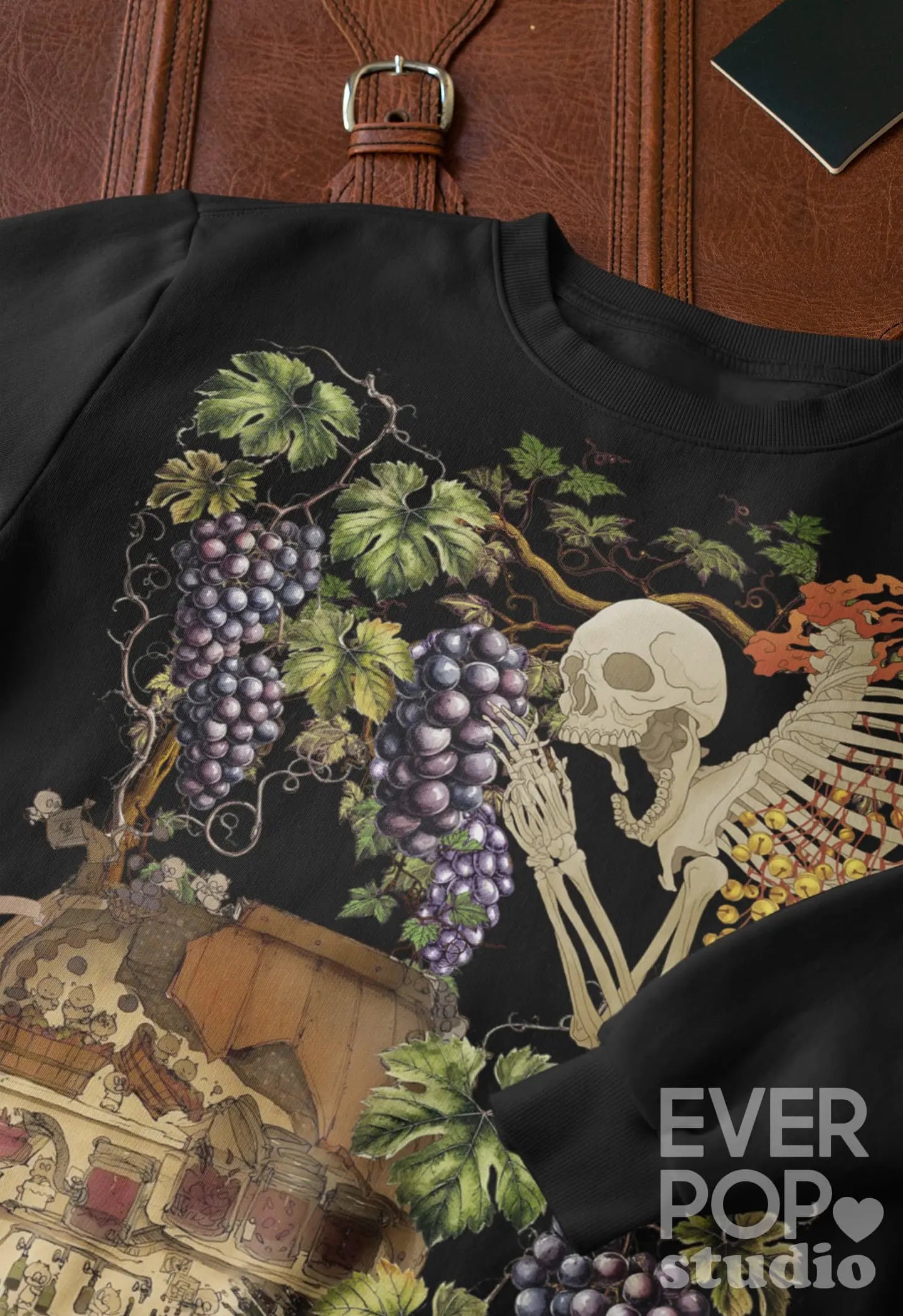 Skeleton of the Winery Graphic Tee Shirt, Hoodie Sweatshirt