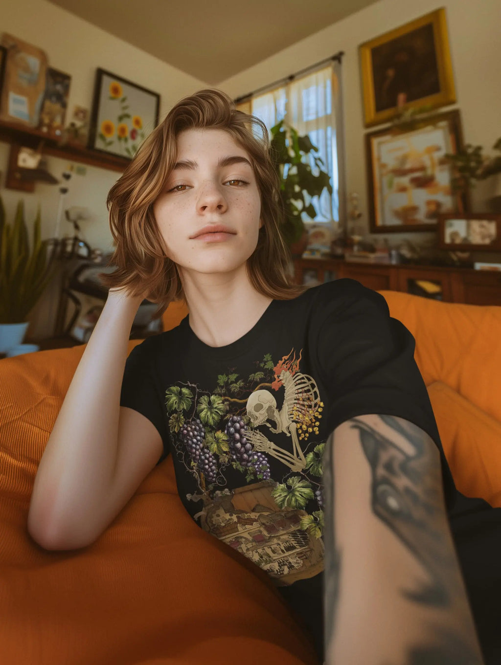 Skeleton of the Winery Graphic Tee Shirt, Hoodie Sweatshirt