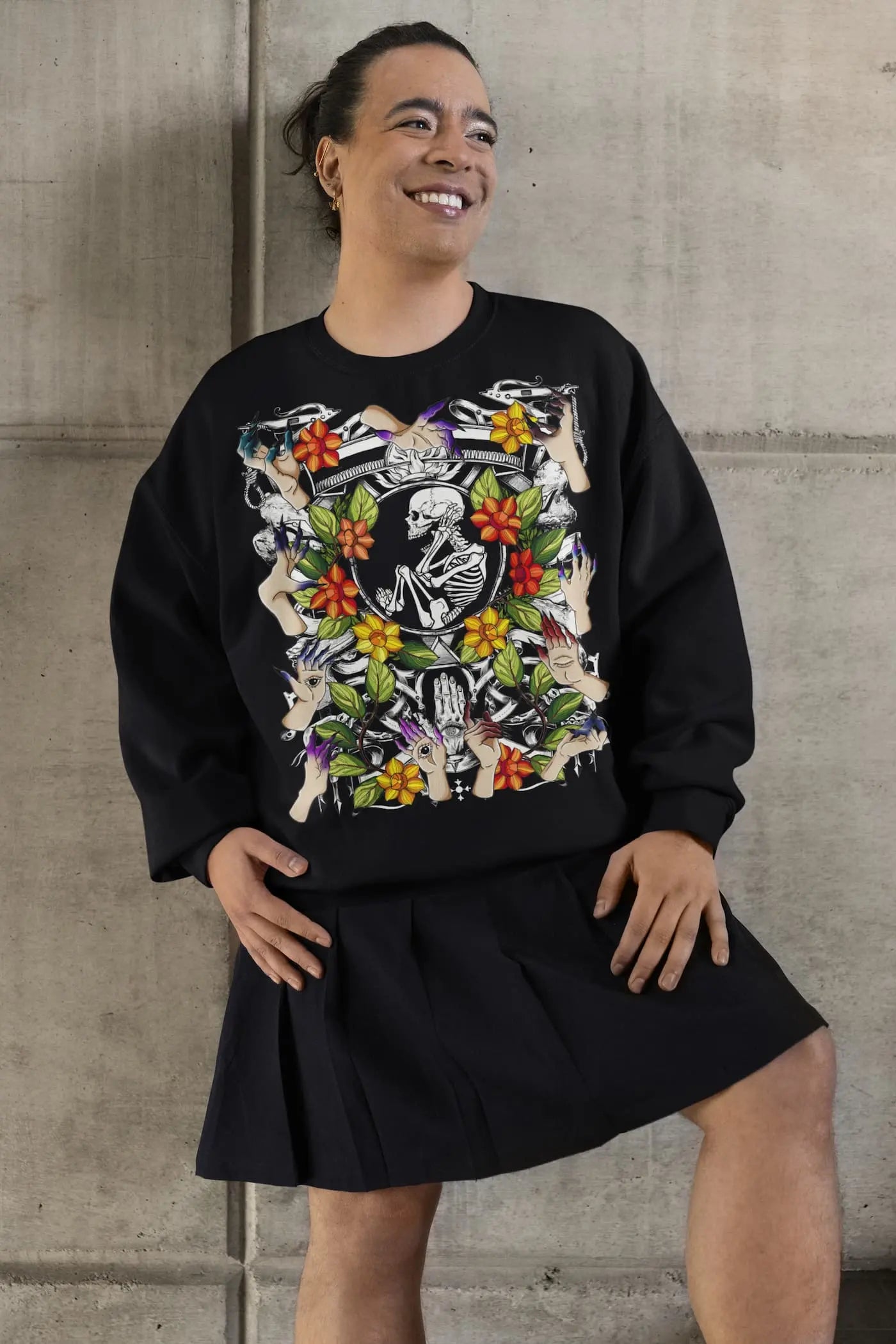 Skeleton Birth Graphic Tee Shirt, Hoodie Sweatshirt