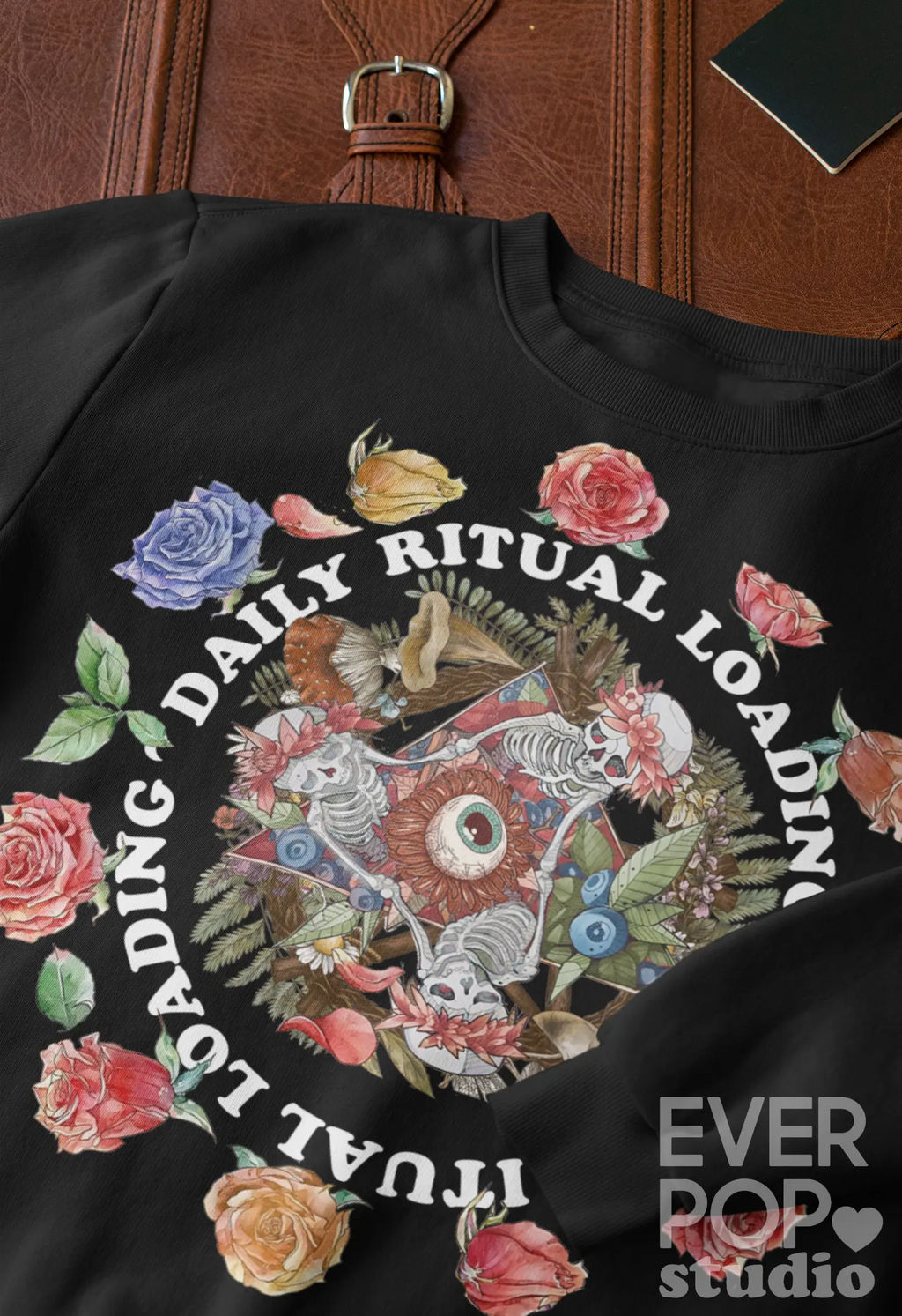 Circle of Witch Ritual Skull Graphic Tee Shirt, Hoodie Sweatshirt